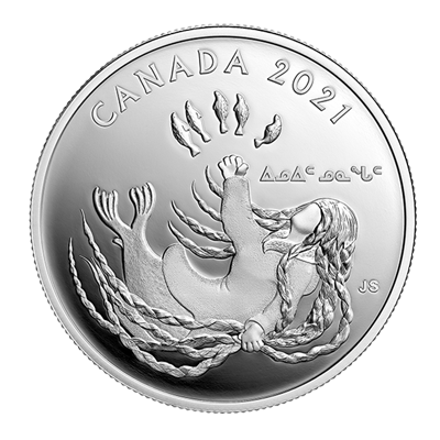 A picture of a 1 oz Generations Silver Coin: Inuit Nunangat (2021)